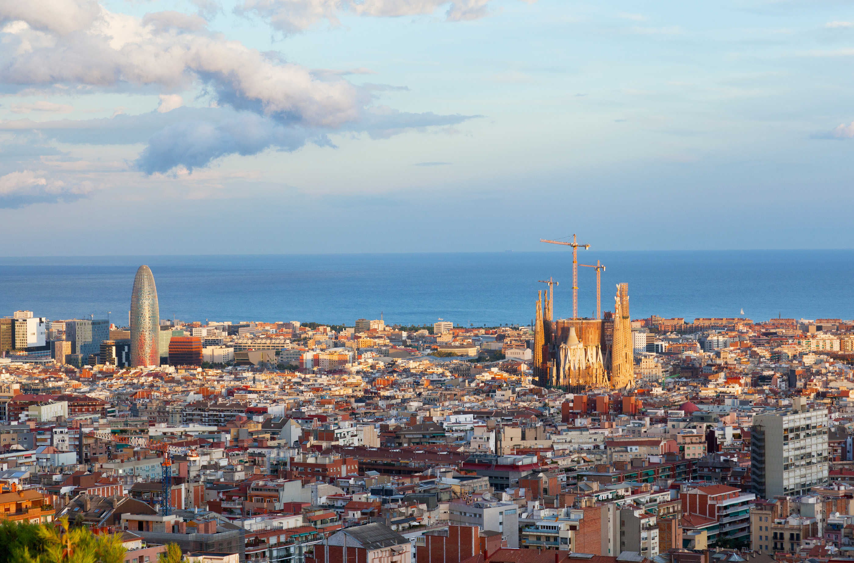 Vista de Barcelona des del Parc Güell.