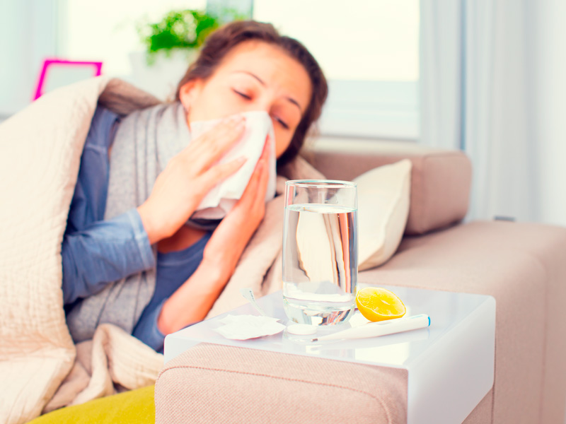 gripe y salud ocular