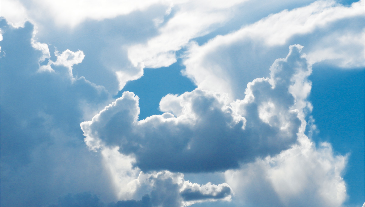 El clásico ejemplo de pareidolia a partir de las nubes del cielo